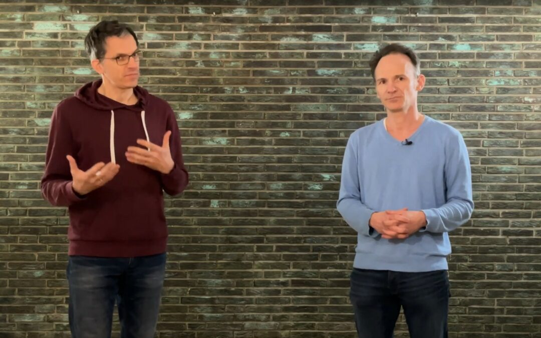 André Peters und David Schäfer unterrichten